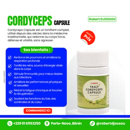 CORDYCEPS CAPSULE TASLY – La solution naturelle contre l'insuffisance rénale et le vieillissement.