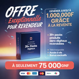 🔥 Super Pack Ultime – 39 Produits Digitaux + Droits de Revente Illimités