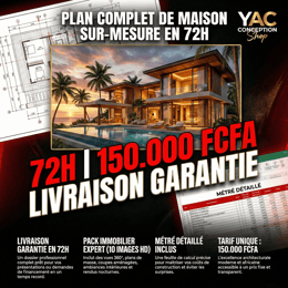 🏠 PLAN COMPLET DE MAISON SUR-MESURE EN 72H | Architecture Tropicale + Métré + Rendu 3D