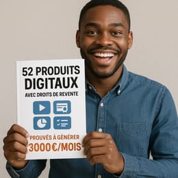 PACK DE 52 RESSOURCES DIGITALES AVEC DROIT DE REVENTE