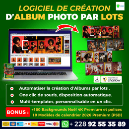 Kit de Création Automatique d’Albums photo par lots (logiciel + templates)