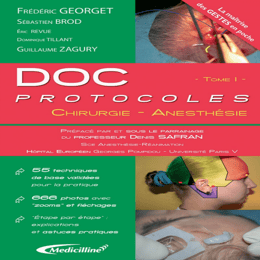 Doc protocoles-Chirurgie et anesthésie