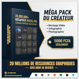 MEGA PACK DU CRÉATEUR: 20 Millions de Ressources Graphiques