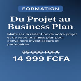 Formation Du Projet au Business Plan