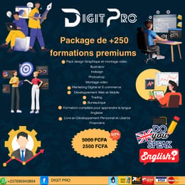 Pack premium de plus de 250 formations