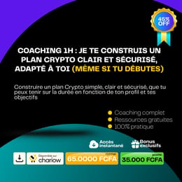 Coaching 1h : Je te construis un plan crypto clair et sécurisé, adapté à toi (même si tu débutes)