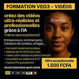 Formation création de vidéos ultra-pro grâce à l’IA VEO3 (même sans expérience !)