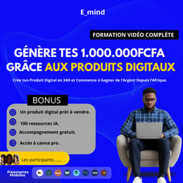 Le système le plus simple pour gagner 1.000.000 grâce aux produits digitaux- FORMATION COMPLETE