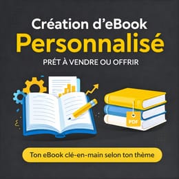 Je crée ton EBOOK sur n’importe quel sujet