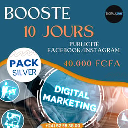 PACK SILVER - 10 JOURS  DE PUBLICITÉ(BOOSTE) FACEBOOK/INSTAGRAM