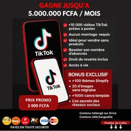 Vidéo Tik-tok déjà prête