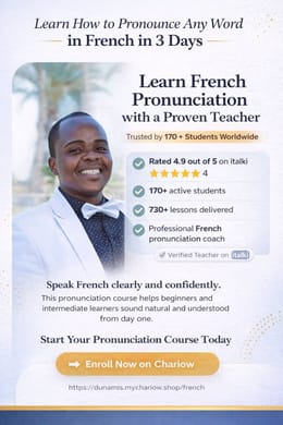 Struggling with words in French ? Learn Clear Pronunciation Now