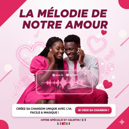 La mélodie de notre amour – Crée une chanson personnalisée