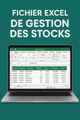 Tableau simplifié de gestion des stocks