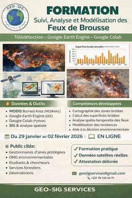 Formation Suivi, Analyse et Modélisation des Feux de Brousse