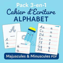 Pack Écriture Alphabet – 3 en 1 (A-Z) pour 3 à 10 ans