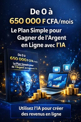 🚀 De 0 à 650 000 F CFA/mois : Le Plan Simple pour Gagner de l’Argent en Ligne avec l’IA