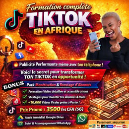 FORMATION COMPLETE TIKTOK EN AFRIQUE