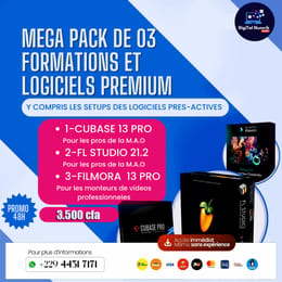MEGA PACK ULTIME DE 03 FORMATIONS ET LOGICIELS PREMIUM MULTIMEDIA