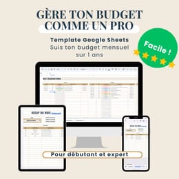 Template de Budget Mensuel Google sheets - Fesewa