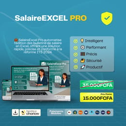 Progiciel Excel  d'Édition de Bulletins de Salaire selon la réforme de l'ITS en COTE D'IVOIRE