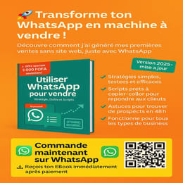 Transforme ton Whatsapp en machine à vendre