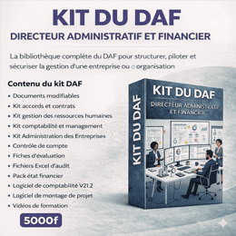 KIT COMPLET DU DIRECTEUR ADMINISTRATIF ET FINANCIER