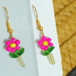 Boucles d'oreilles fait main Petite Fleure