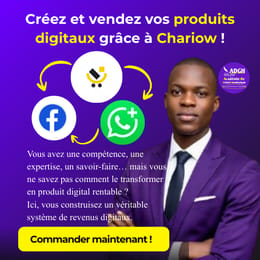 Créez et vendez vos produits digitaux grâce à Chariow