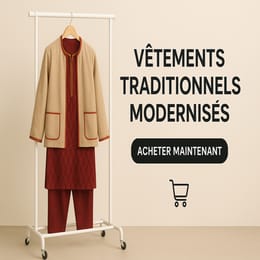 Tenue Traditionnelle Modernisée – “Élégance Heritage Set”