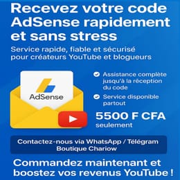 🚀 Recevez votre code AdSense rapidement et sans stress
