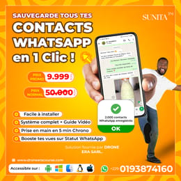 ✅ Enregistre tous tes contacts WhatsApp en 1 clic. 🚀 Et BOOSTE tes vues sur Statuts.