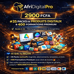 +35 PACKS DE PRODUITS DIGITAUX
