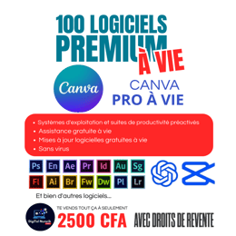 +100 LOGICIELS PREMIUM POUR PC & ANDROID – ACCÈS À VIE ! 💻