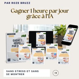 Gagne 1 heure par jour grâce à l’IA sans stress, sans jargon, sans te montrer