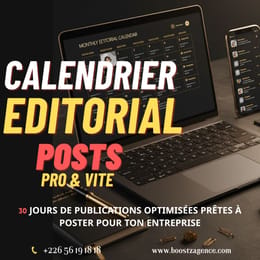 BOOST’Z CALENDRIER EDITORIAL MENSUEL