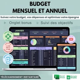 BUDGET MENSUEL ET ANNUEL - Suivi financier