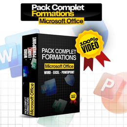 Pack formation vidéos Word-Excel-Power point
