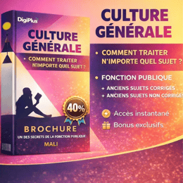 CULTURE GÉNÉRALE - ANCIENS SUJETS CORRIGÉS + TECHNIQUE