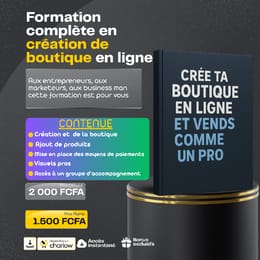 Création de boutique en ligne