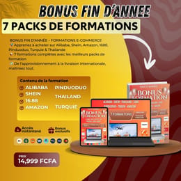 PACK DE 7 FORMATIONS E-COMMERCE