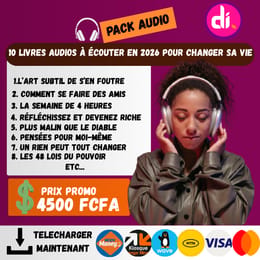 Pack de 10 livres audios à écouter absolument en 2026 pour changer sa vie !