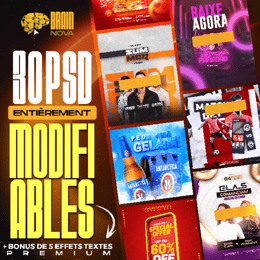 Pack 30 Templates PSD Modifiables : Designs Pro pour Flyers