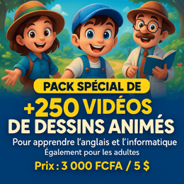 Apprendre l'anglais avec des vidéos de dessins animés et l'informatiqe facilement
