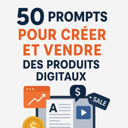 50 Prompts pour Créer et Vendre des Produits Digitaux (même si tu es débutant)