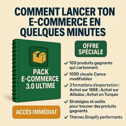 🔥 Pack Ecom 3.0 – La solution ultime pour lancer ton business en ligne !