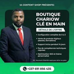 Boutique Chariow – Clé En Main
