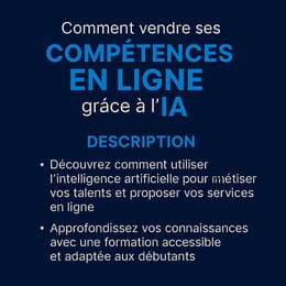 Comment vendre ses compétences grâce à IA