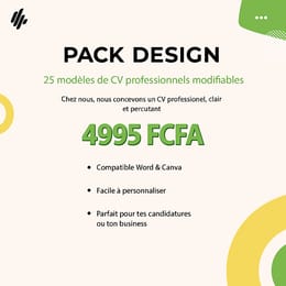 100 Modèles Cv personnalisable