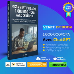 COMMENT J'AI GAGNE  1.000.000 F CFA AVEC ChatGPT